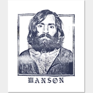 Charles Manson /// Vintage Look Punk Style Design Posters and Art